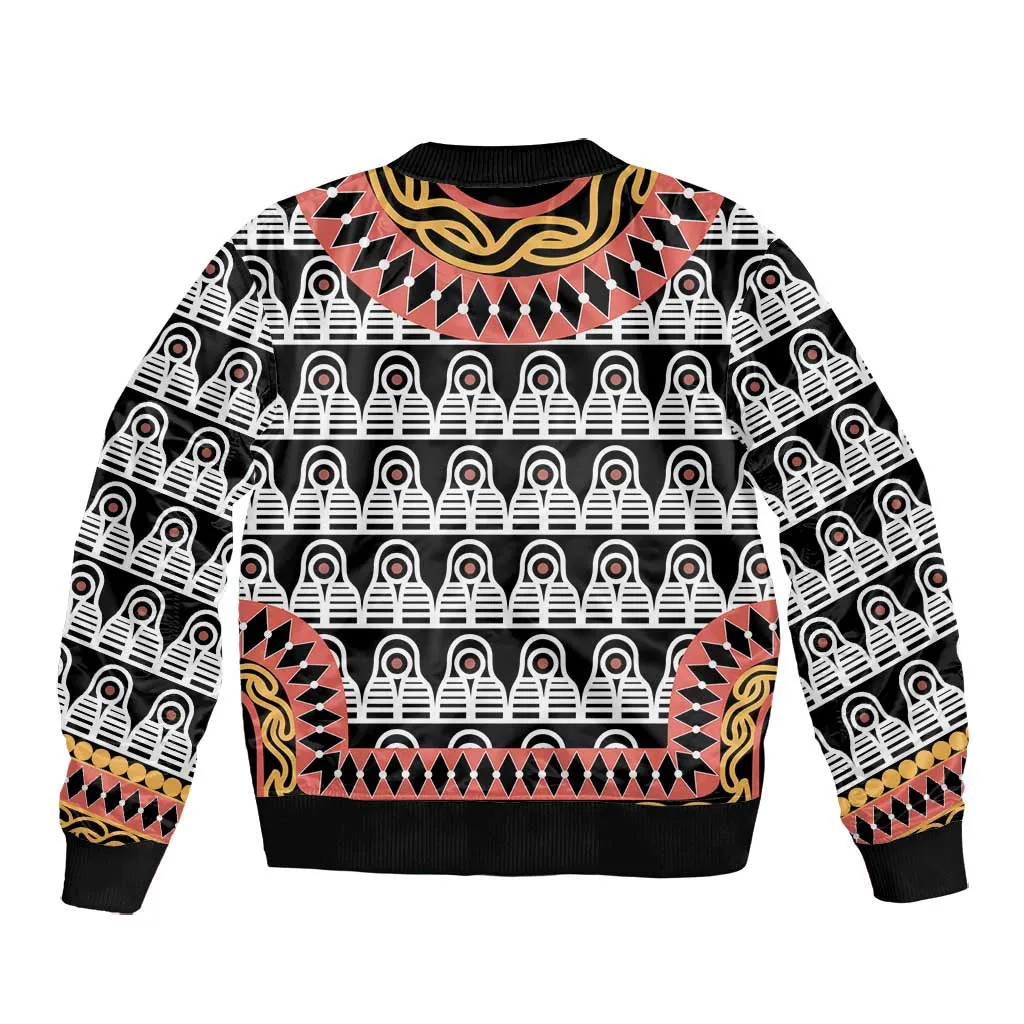 Cameroon Bomber Jacket Toghu Traditional Pattern LT15