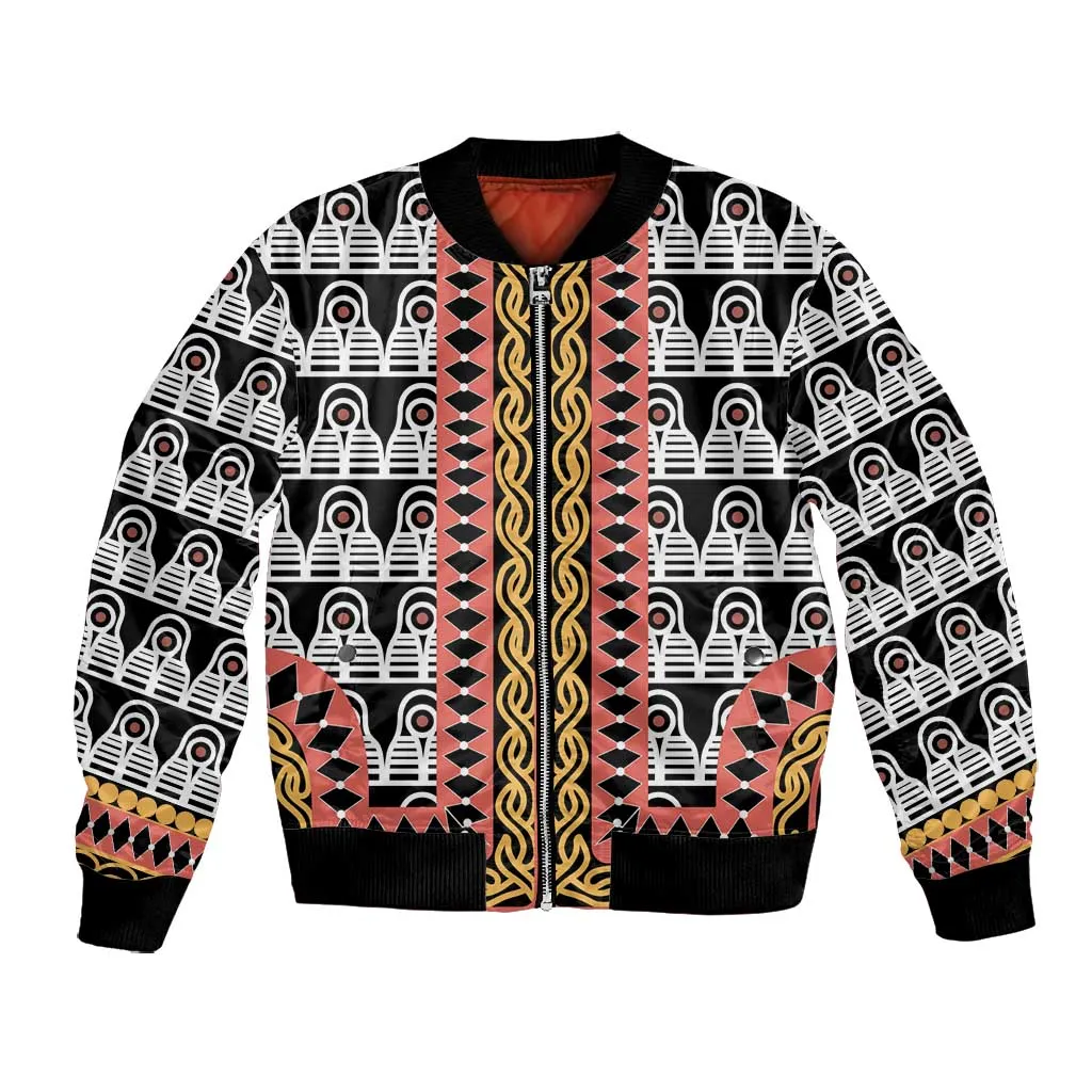 Cameroon Bomber Jacket Toghu Traditional Pattern LT15