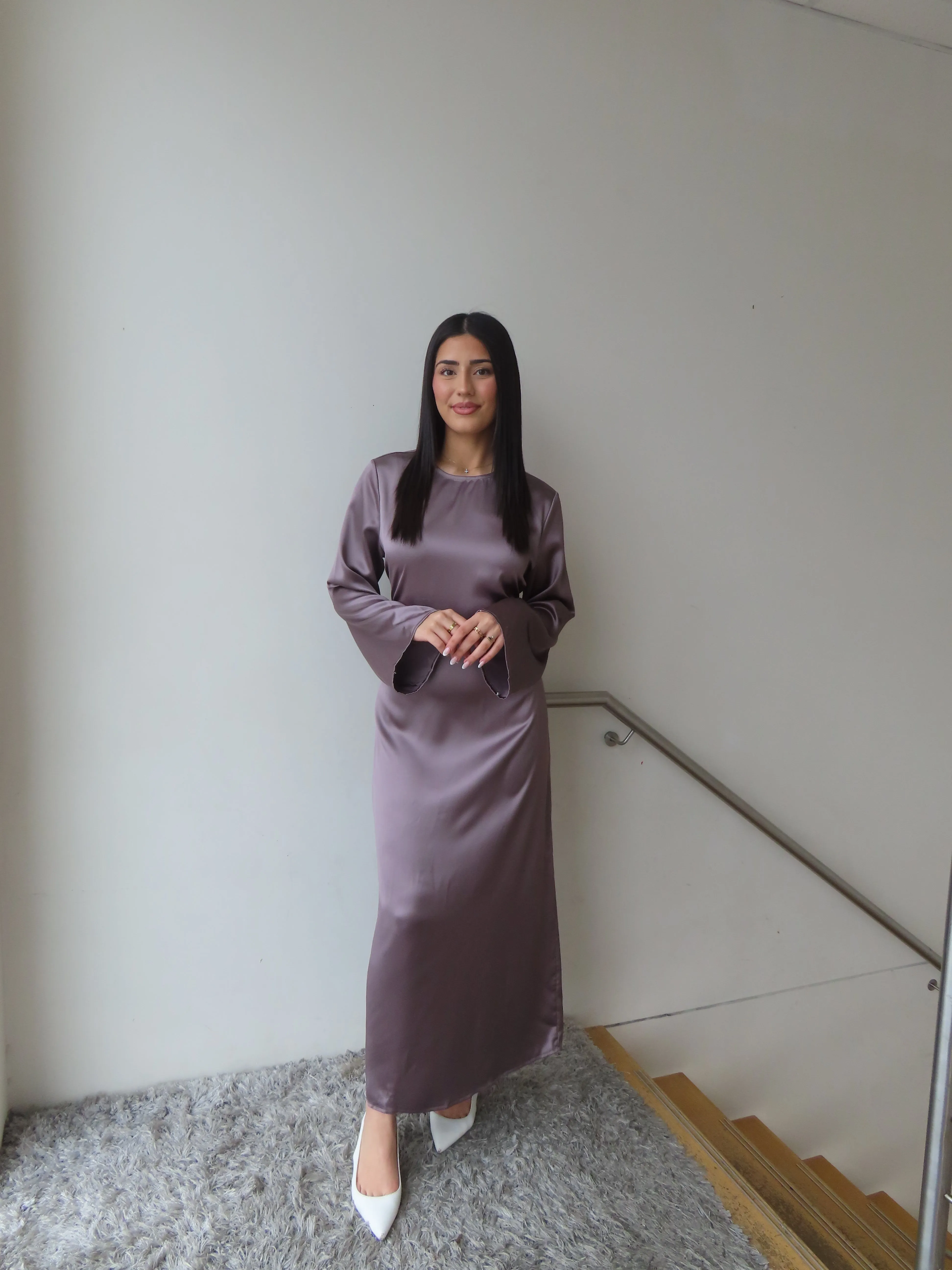 Camila Satin Tie Dress