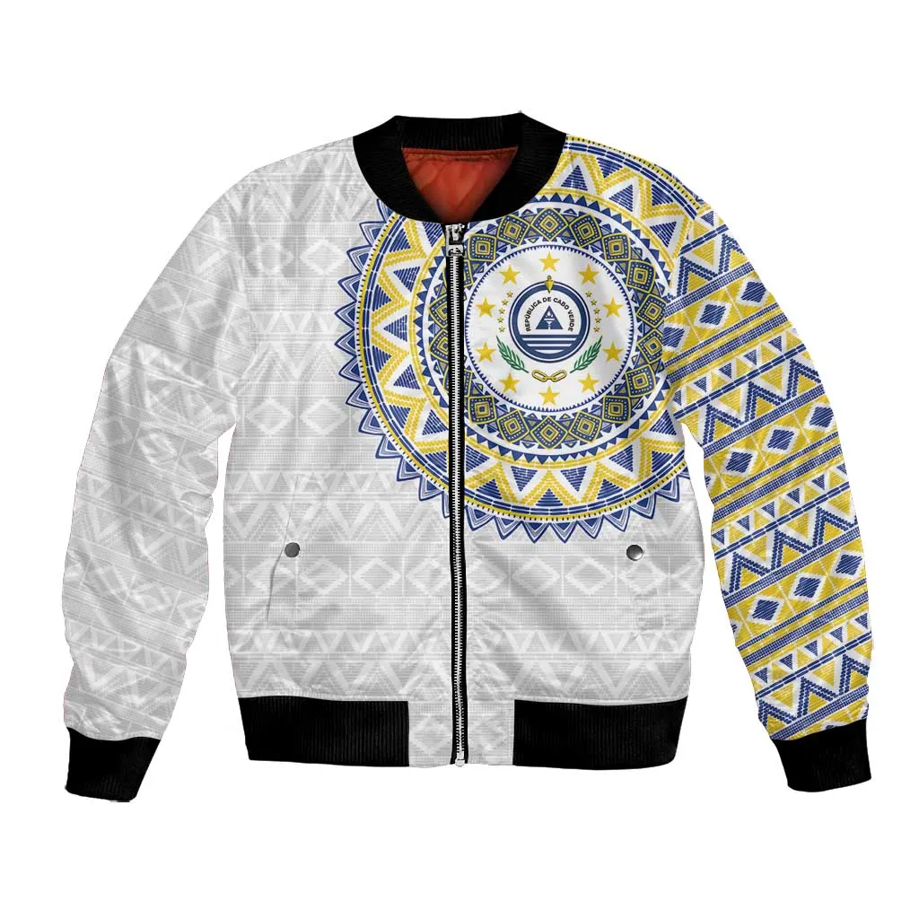 Cape Verde African Tribal Pattern Bomber Jacket Chest Arm Tattoo LT15