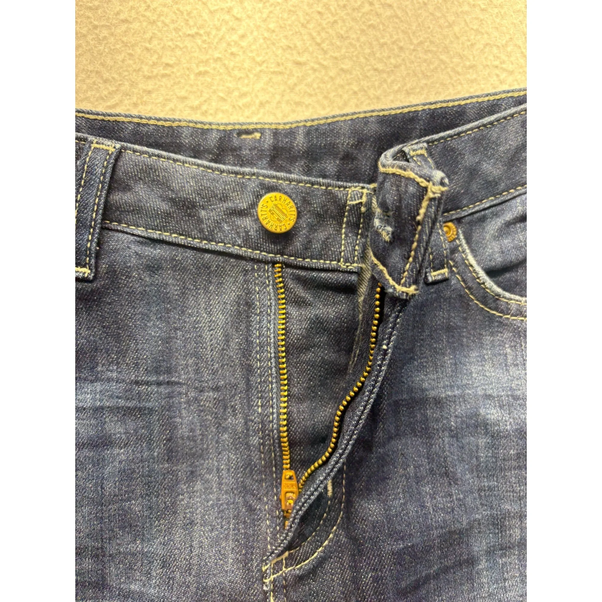 Carhartt Womens Blue Denim Jean Skirt #7565