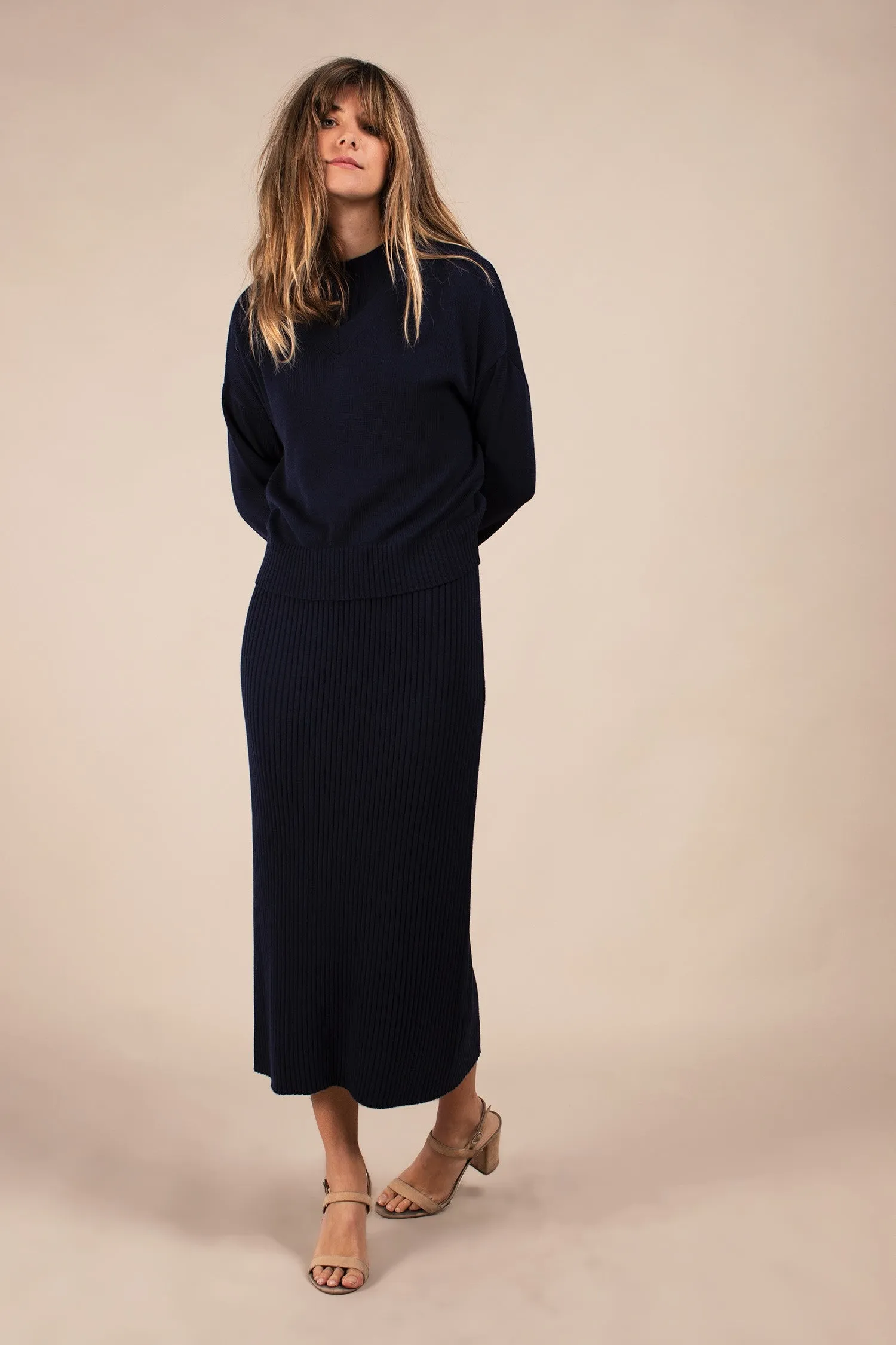 Carrieann Sweater (Navy)