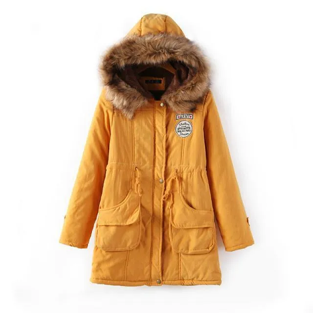 Casual Warm Fur Outwear Parka