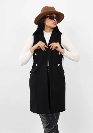Chic Wool Vest Coat