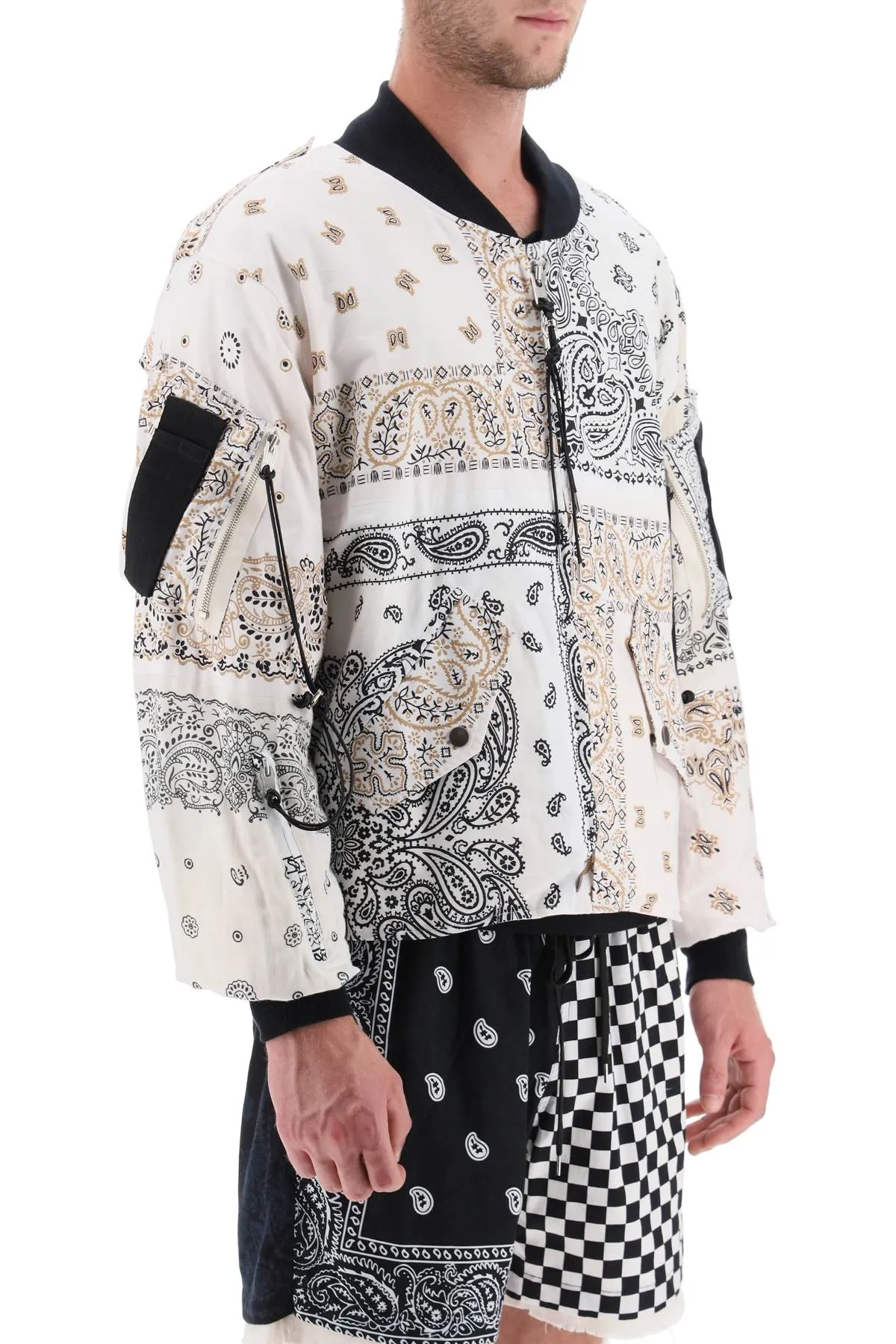 Children of the discordance bomber jacket with bandana motif