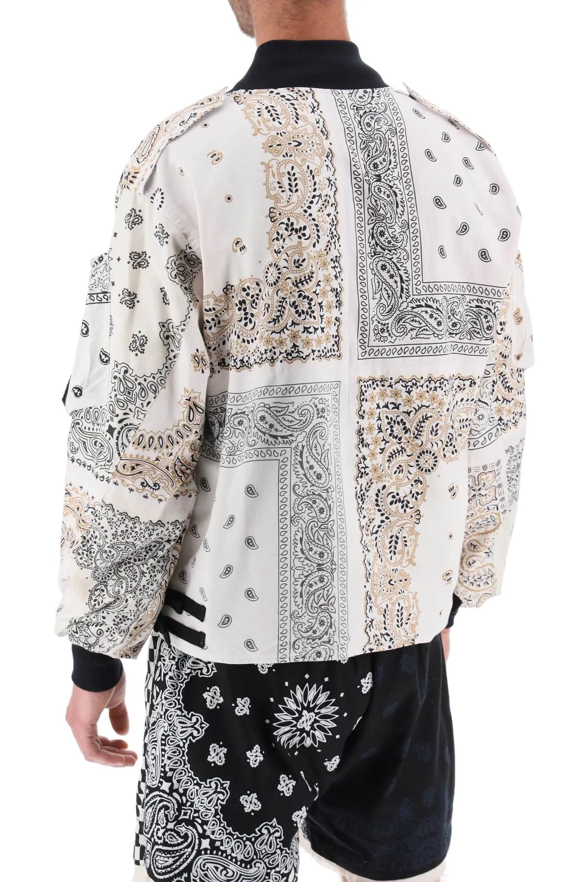 Children of the discordance bomber jacket with bandana motif