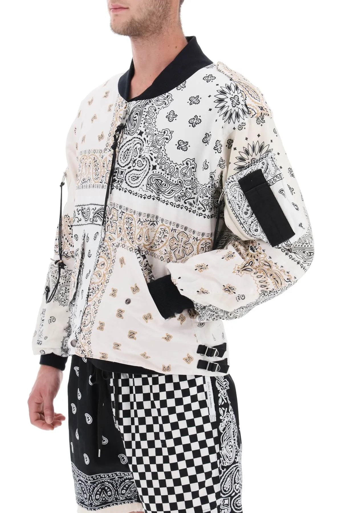 Children of the discordance bomber jacket with bandana motif