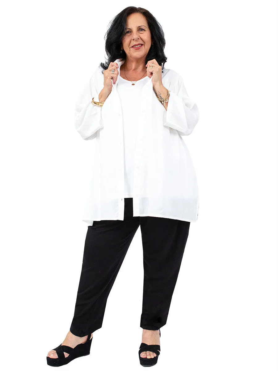 Classic Collar Blouse - White