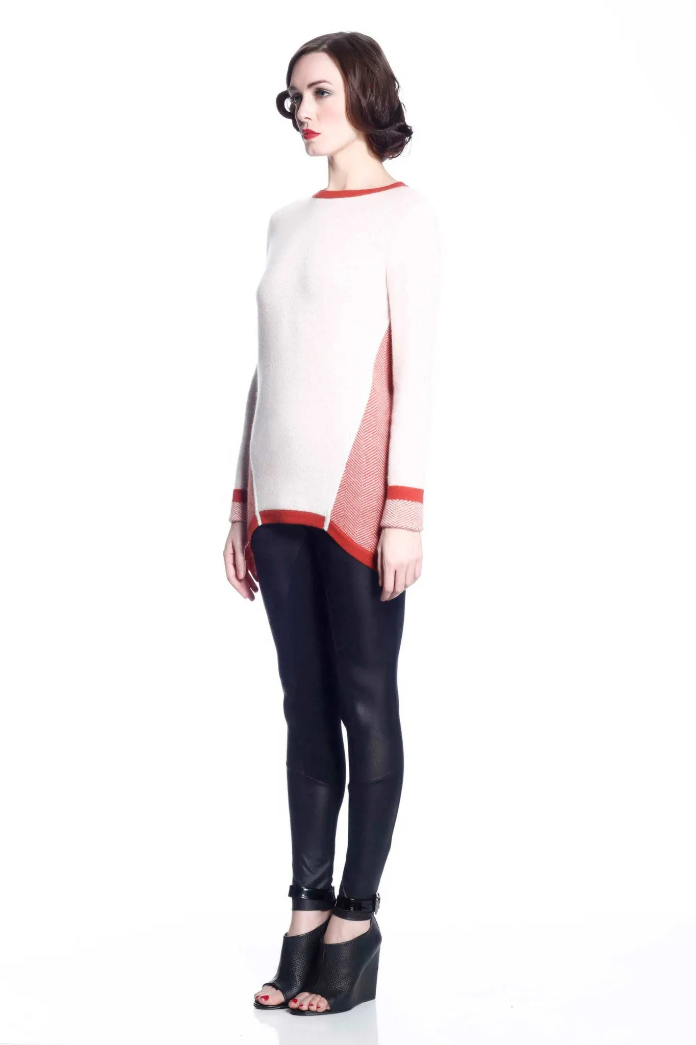 Claudette Reversible Pullover - Red