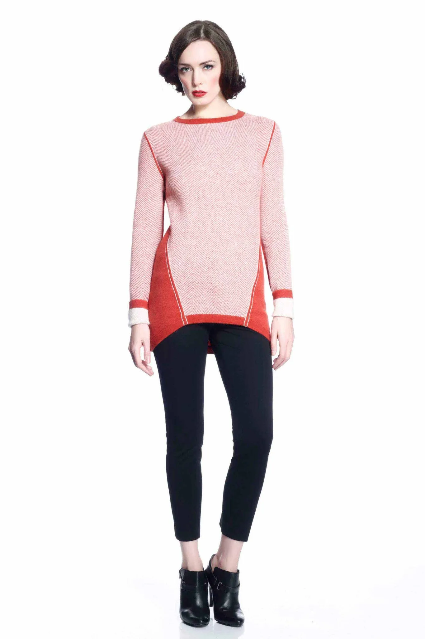 Claudette Reversible Pullover - Red