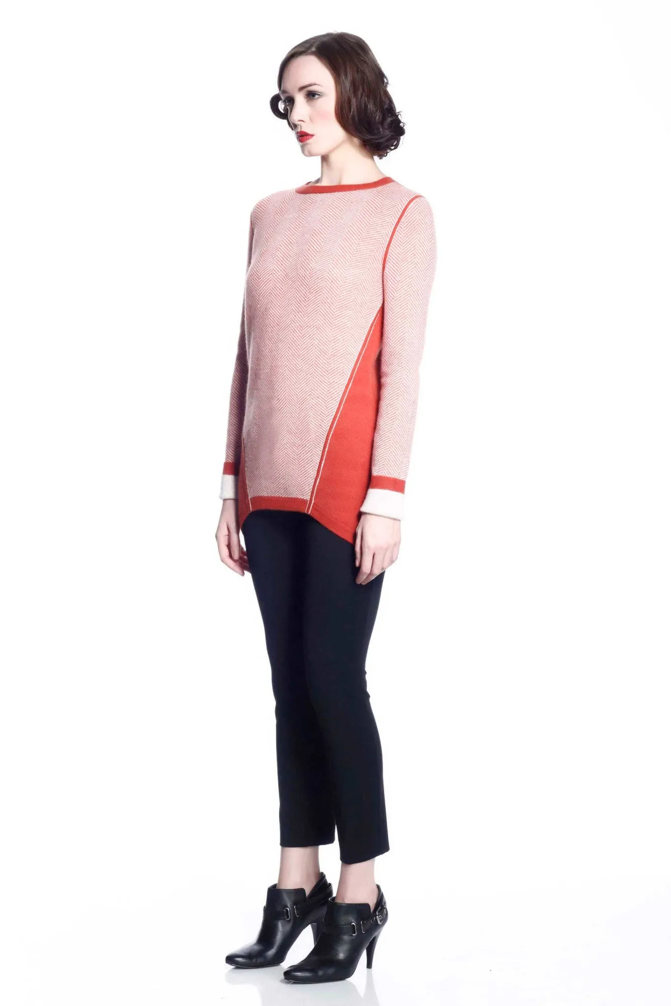 Claudette Reversible Pullover - Red