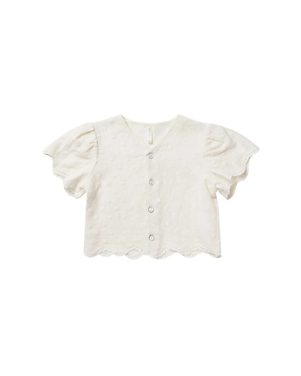 Cleo Top || Ivory