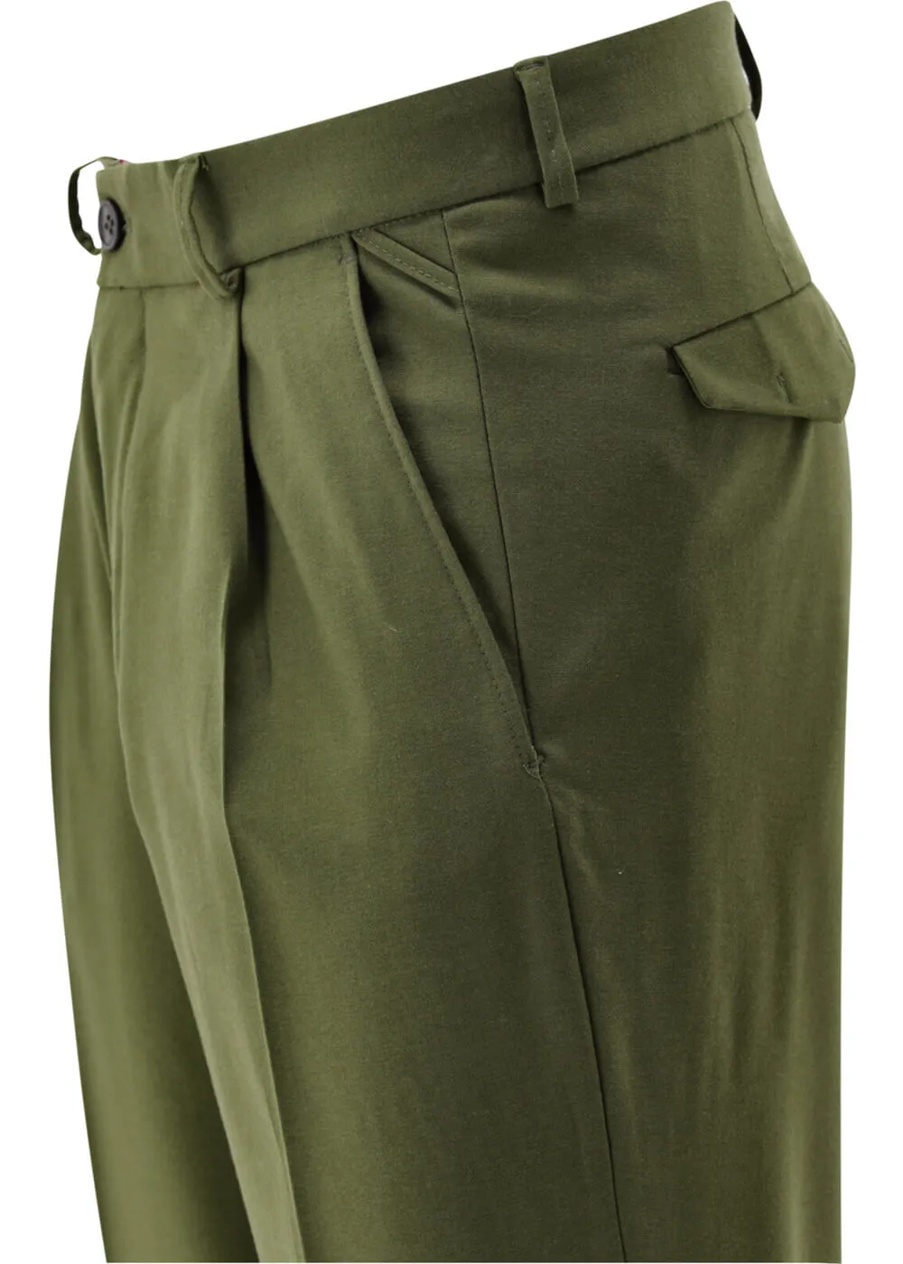 Club Of Gents Savile Row Obey Trousers Green