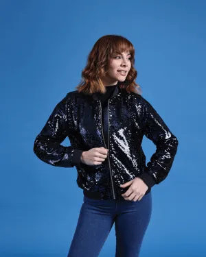 Colored Paillettes Bomber