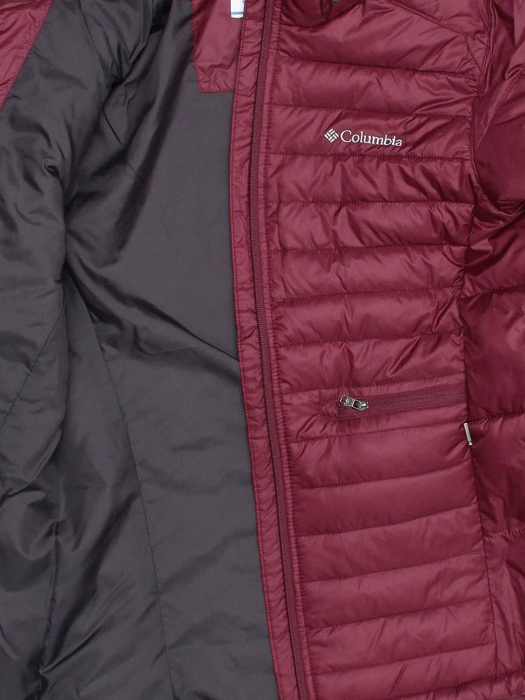 Columbia Women Red Powder Pillow Jacket