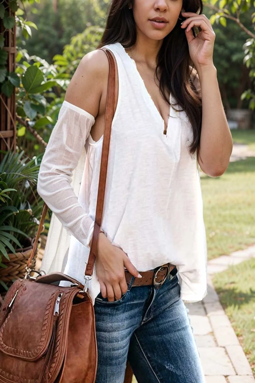 comfort sleeveless v neck tank top in solid colors