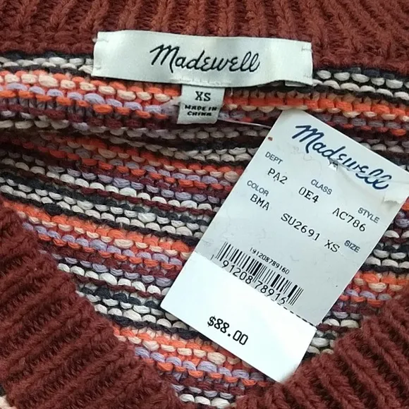 Copied - Madewell Arden V Neck 100% Cotton  XS