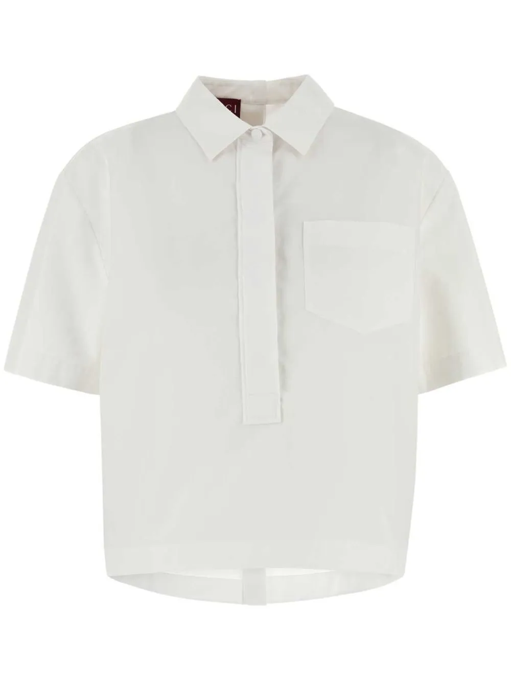 Cotton cropped shirt