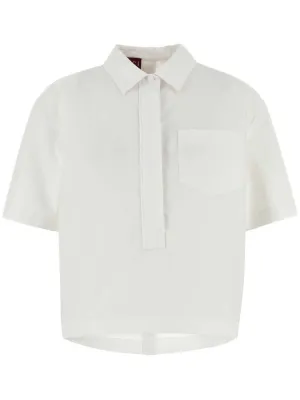 Cotton cropped shirt