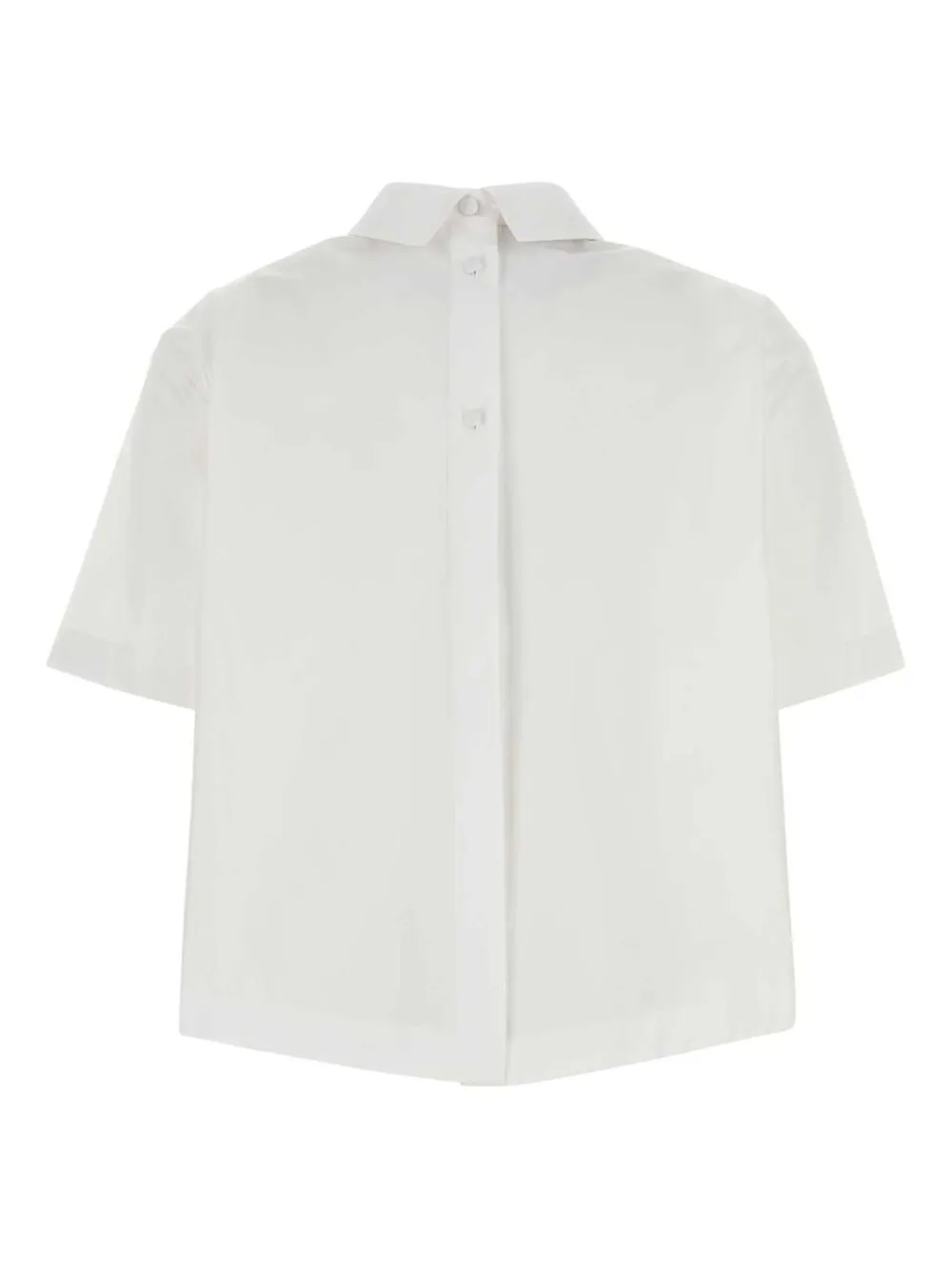 Cotton cropped shirt
