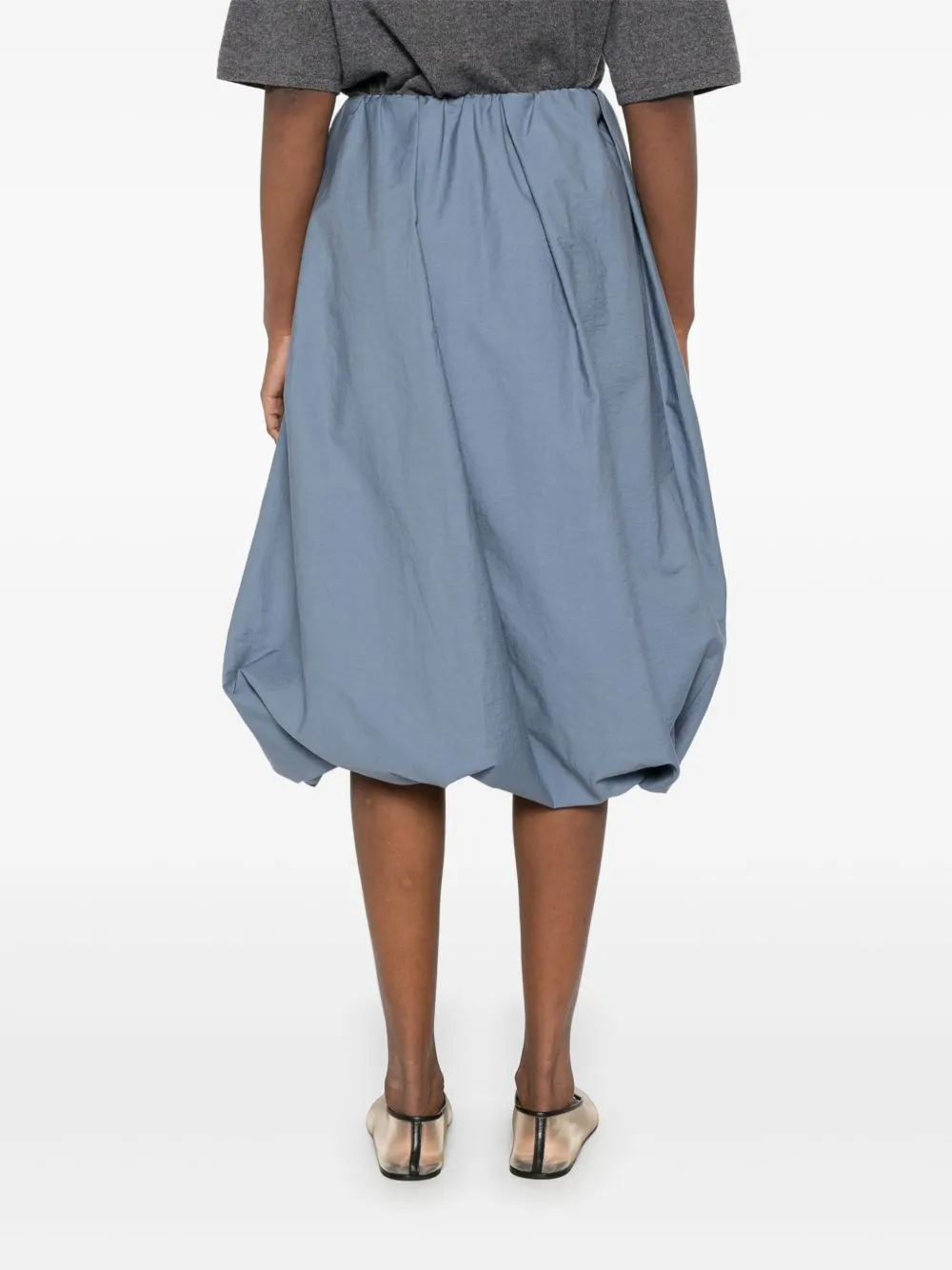 Cotton midi skirt