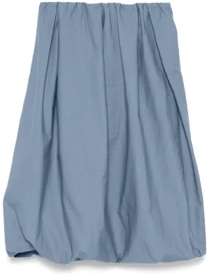 Cotton midi skirt