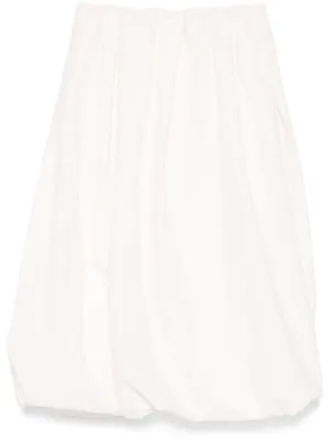 Cotton midi skirt