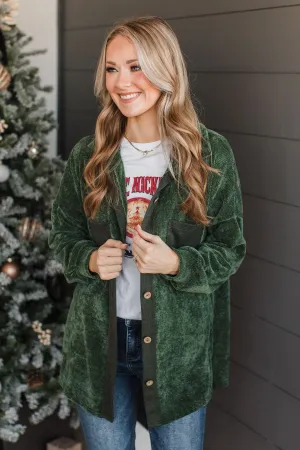Couldn't Be Cozier Knit Button Top- Olive
