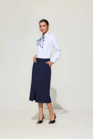 Crepe Knit H-Shaped Suit Skirt