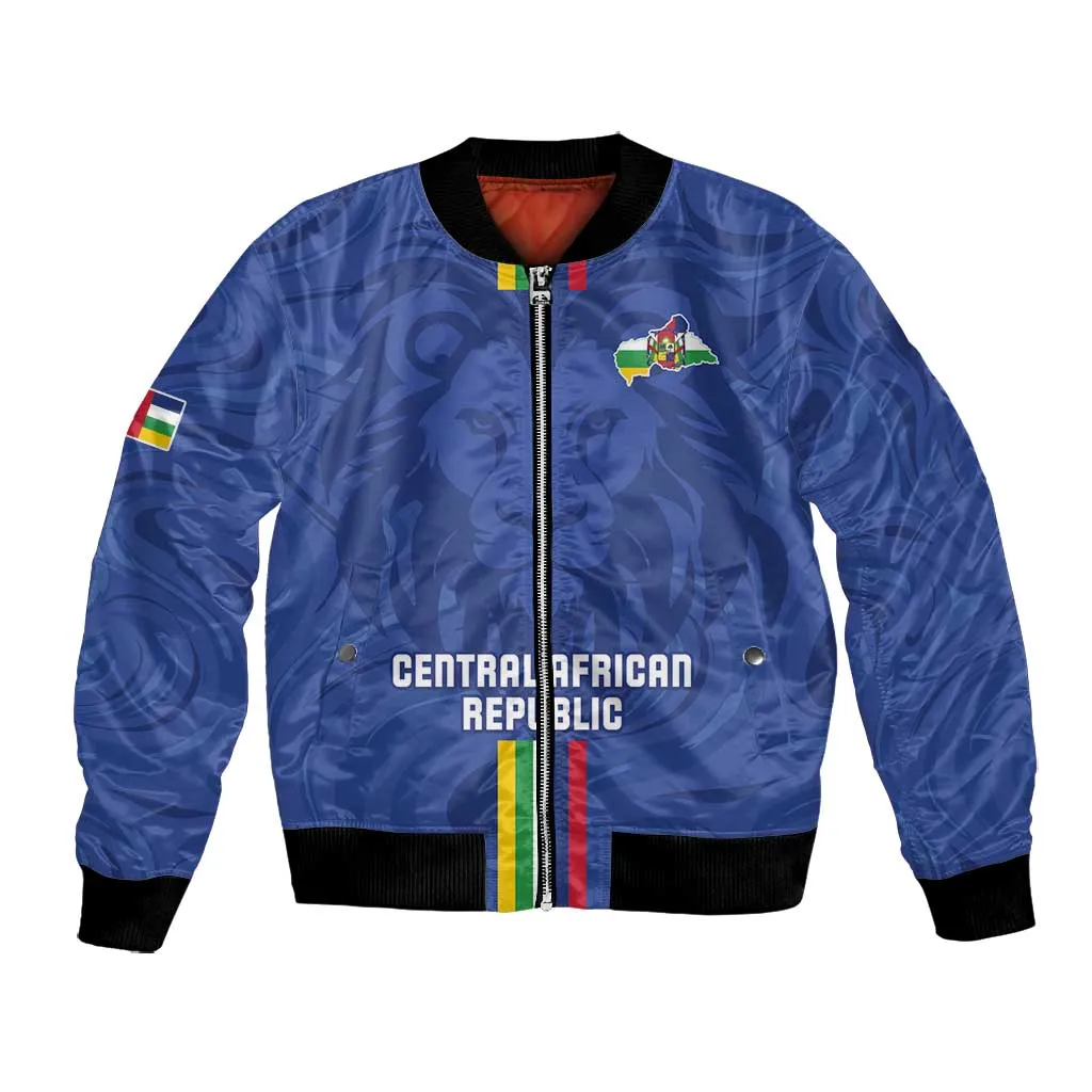 Custom Central African Republic Football Bomber Jacket Allez Les Fauves LT15