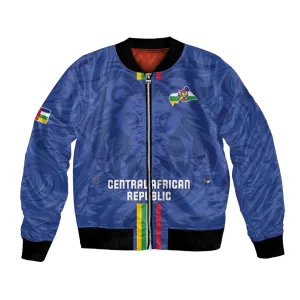 Custom Central African Republic Football Bomber Jacket Allez Les Fauves LT15
