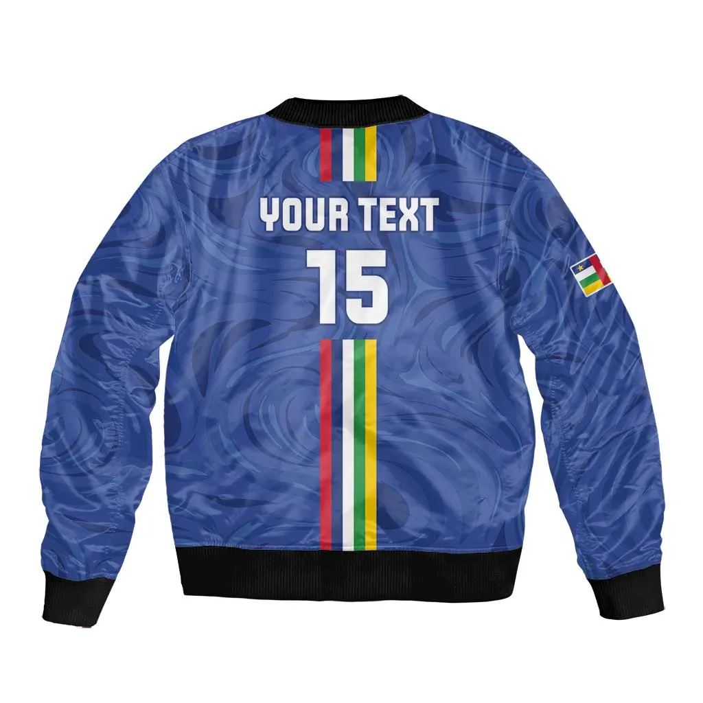 Custom Central African Republic Football Bomber Jacket Allez Les Fauves LT15