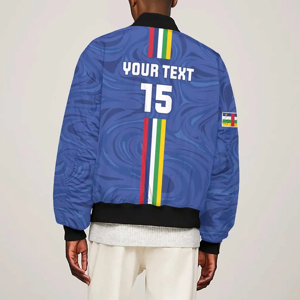 Custom Central African Republic Football Bomber Jacket Allez Les Fauves LT15