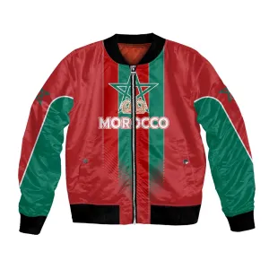 Custom Morocco Football Bomber Jacket Nations Cup 2024 Atlas Lions LT7