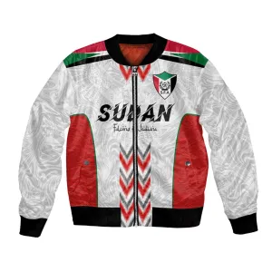 Custom Sudan Football Bomber Jacket Wings of Victory - Go Falcons of Jediane LT03