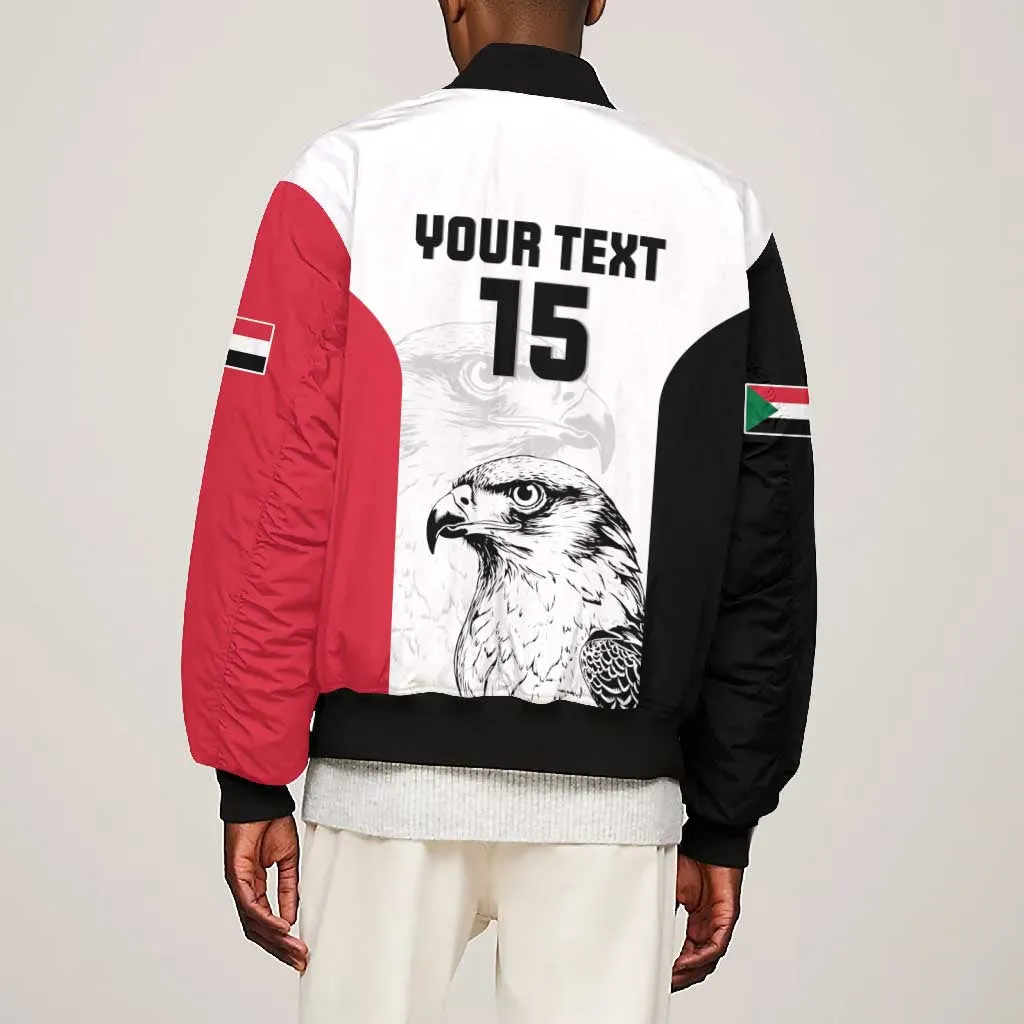 Custom Sudan Football Bomber Jacket Yalla Sudan LT15