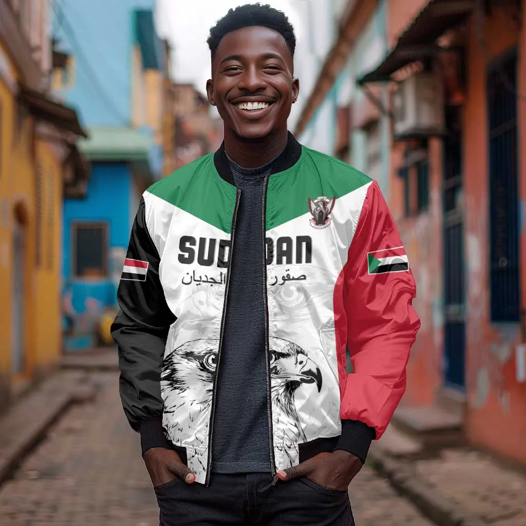 Custom Sudan Football Bomber Jacket Yalla Sudan LT15