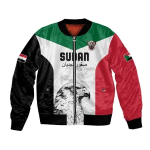 Custom Sudan Football Bomber Jacket Yalla Sudan LT15