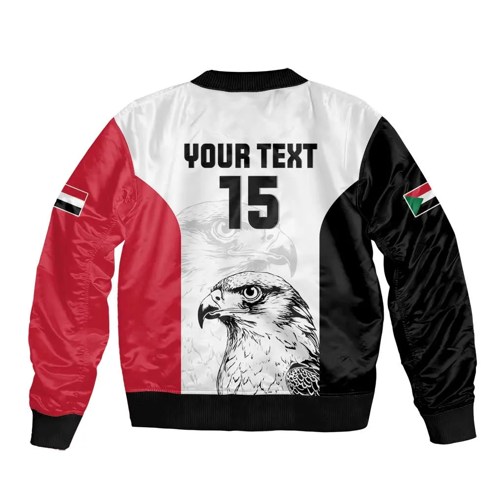 Custom Sudan Football Bomber Jacket Yalla Sudan LT15
