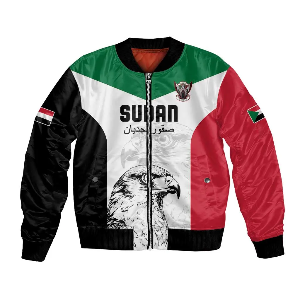 Custom Sudan Football Bomber Jacket Yalla Sudan LT15