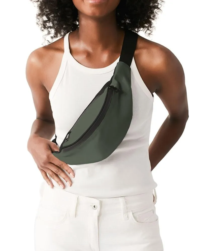 Dark Warm Green Belt Bag | Dark Pale Pastel Warm Green | C15M0Y30K80