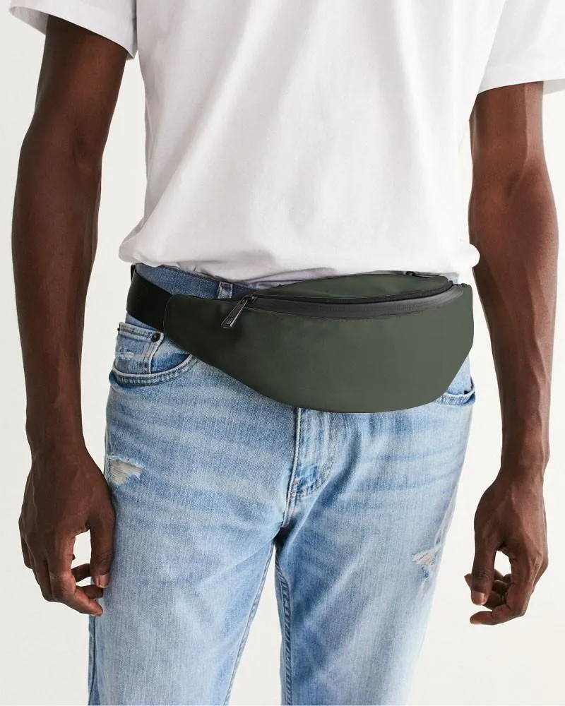 Dark Warm Green Belt Bag | Dark Pale Pastel Warm Green | C15M0Y30K80