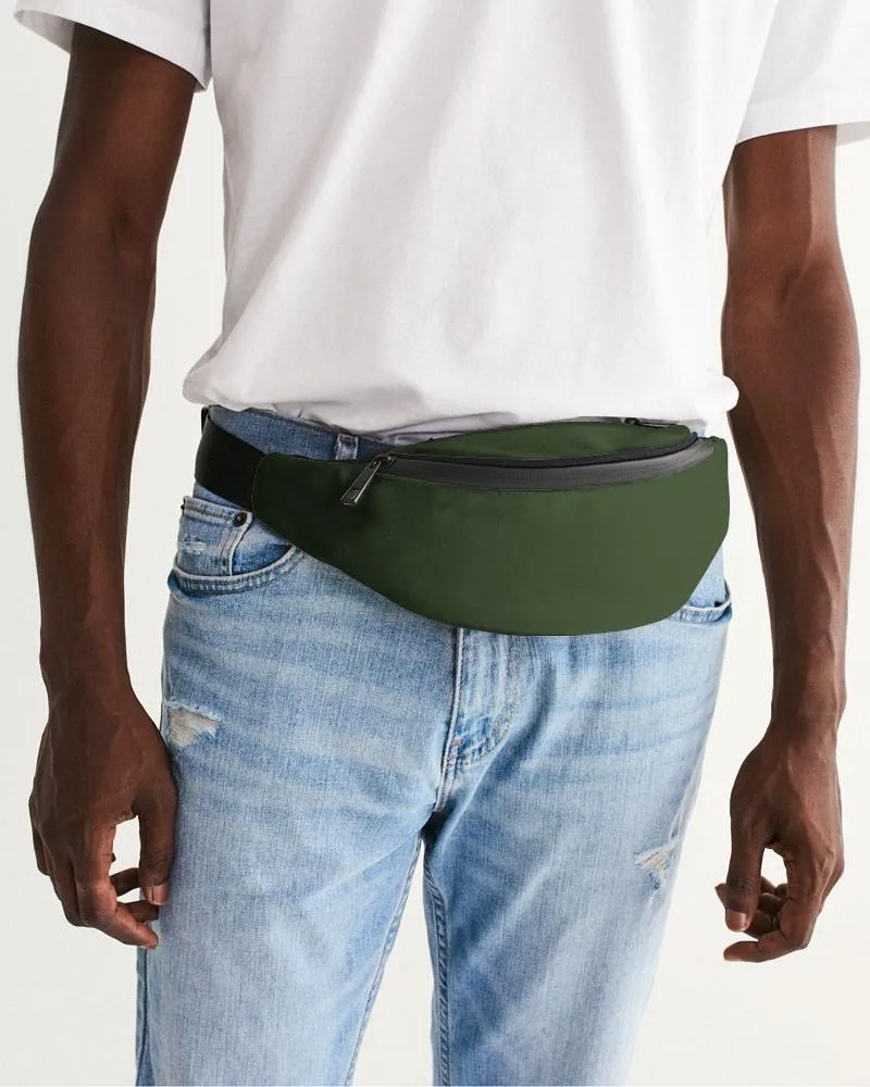 Dark Warm Green Belt Bag | Dark Pastel Warm Green | C30M0Y60K80