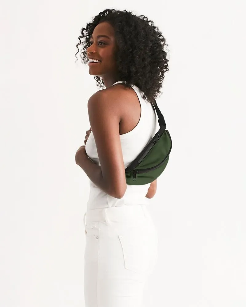 Dark Warm Green Belt Bag | Dark Pastel Warm Green | C30M0Y60K80