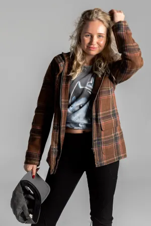 Darley Womens Plaid Motorcycle Jacket (Abrasion Resistant)