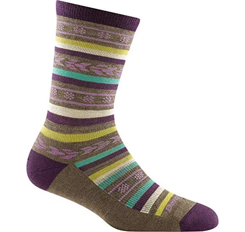 Darn Tough Womens 6040 Bronwyn Crew Lightweight with Cushion Merino Wool Socks