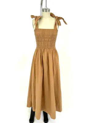 Dôen Smocked Bow Dress