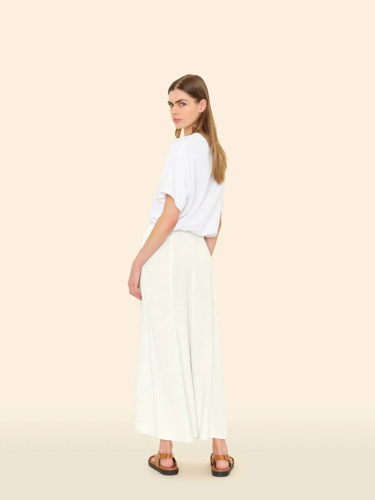 Deon Gauze Skirt - White