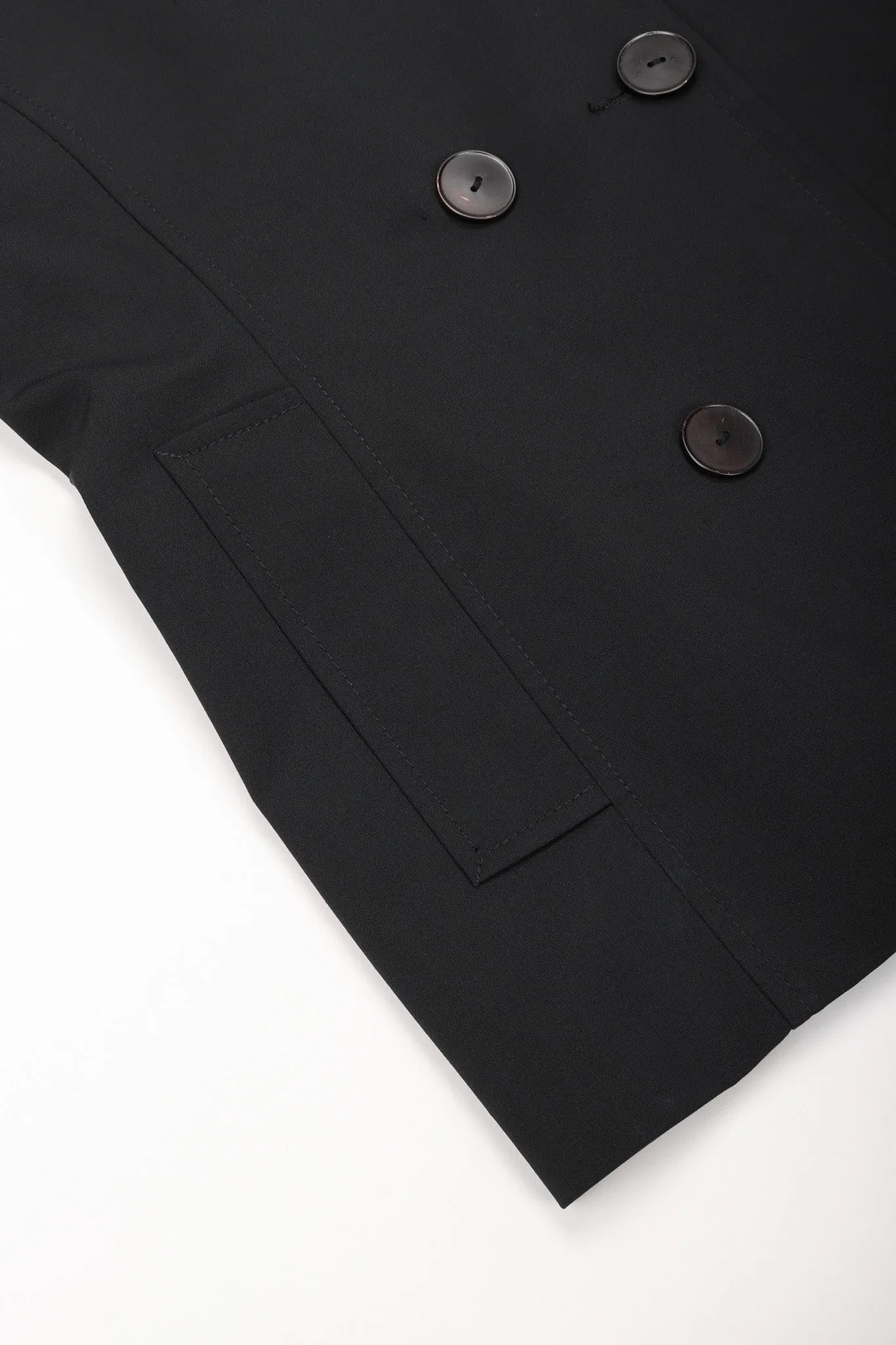 Diamond Collar Sailor Peacoat
