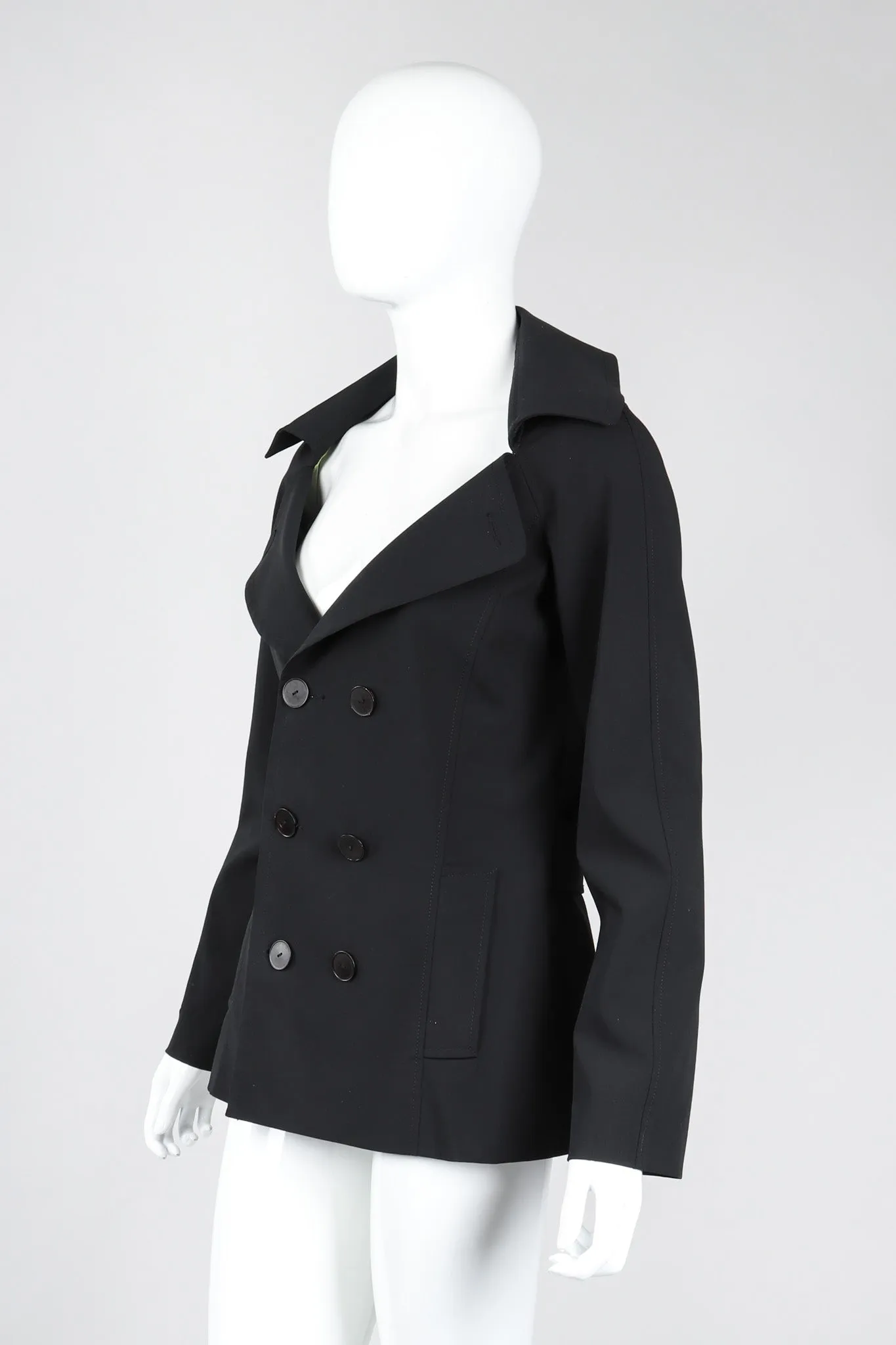 Diamond Collar Sailor Peacoat